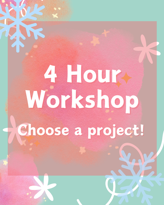 Saturday 8th November - 4 HOUR OPEN WORKSHOP - 10am to 2.30pm