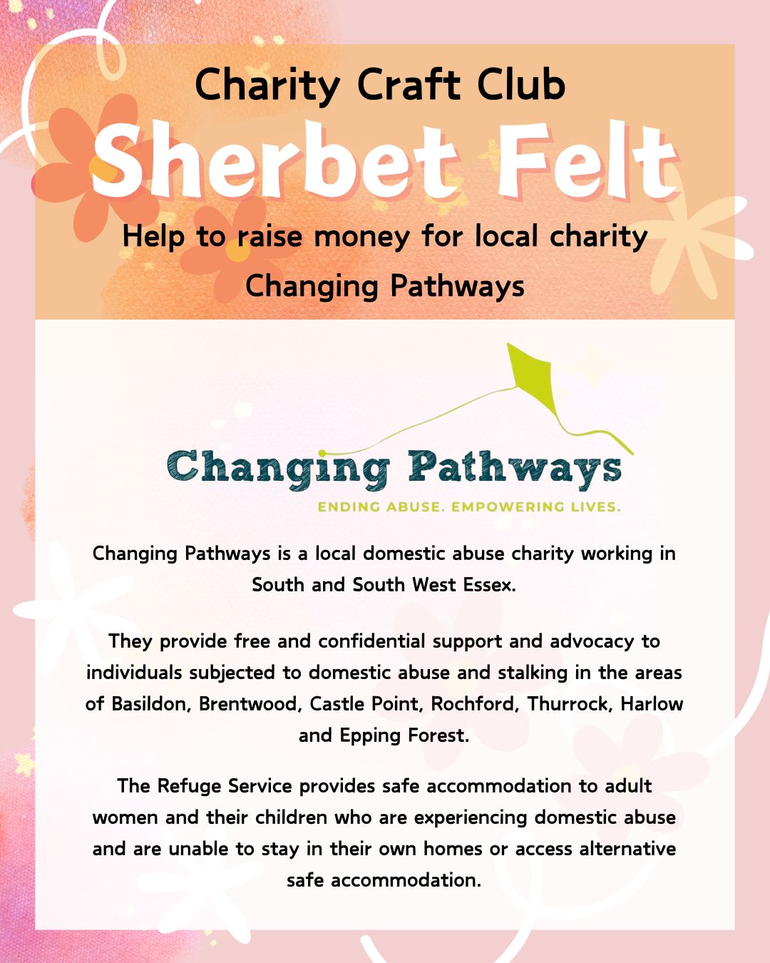 WED 3rd SEPTEMBER - CHARITY CRAFT CLUB - 6.30pm to 9pm