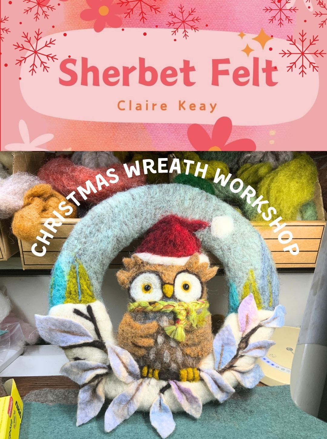 Sunday 22nd November - Christmas Wreath Workshop - 10am to 3.30pm