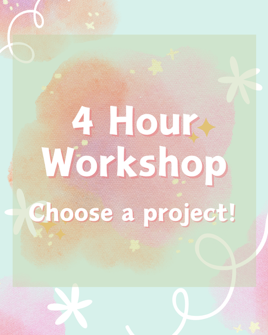 Saturday 17th January - 4 HOUR OPEN WORKSHOP - 10am to 2.30pm