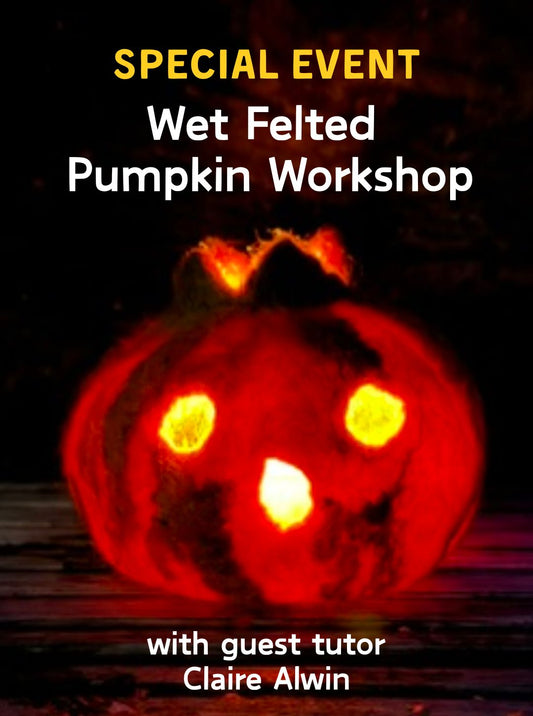 Wednesday 28th October - 3 HOUR WET FELTING WORKSHOP Guest tutor - 6.30pm to 9.30pm