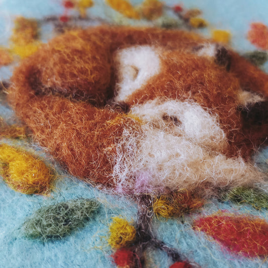 Needle Felted Fox 2D picture | Sunday 11th August | 10.30am to 1.30pm